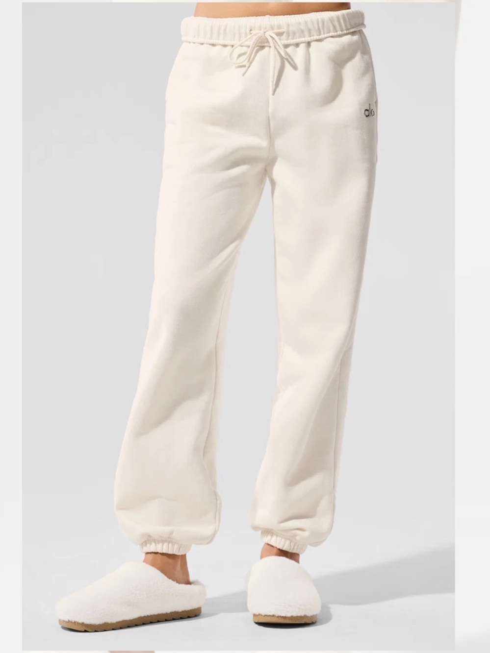 alo- Accolade White Jogger Sweatpants Size Small